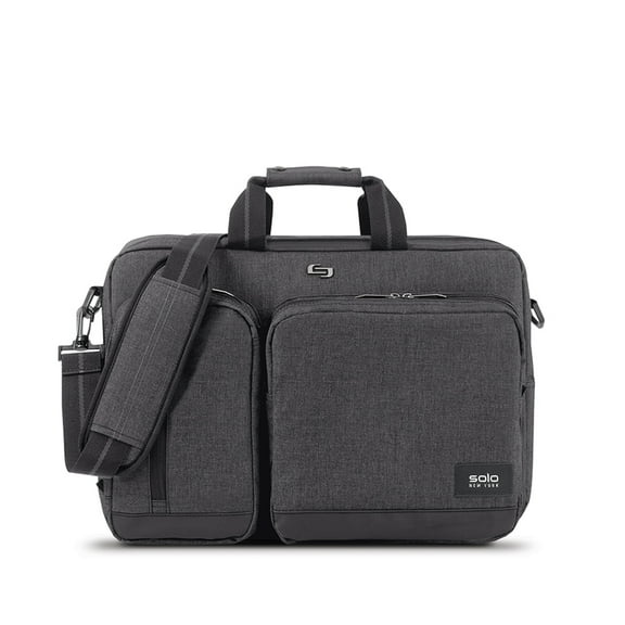 Solo New York Duane Hybrid Briefcase Backpack, Gray, Laptop Tote