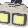 thumbnail image 3 of LED COB Headlamp Super Bright USB Rechargeable Lightweight Head Mounted Flashlight with Motion Sensor Battery Level Display for Outdoor Hiking Fishing, 3 of 5