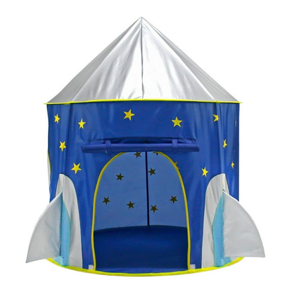 Mistaha Rocket Ship Play Tent Space Ship Playhouse Portable Folding Play House with Zipper Storage Bag Kids Spaceship Toys for Indoors Outdoors