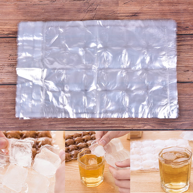 10Pcs 24 grids disposable ice-making bags frozen ice cube tray mold self seal OY 