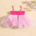 thumbnail image 3 of Robe Princesse en Tulle pour Bébé Fille, Décontractée, Sans Manches, Ligne A, Robe de Fête, 3 of 9
