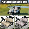 thumbnail image 5 of POLERO Golf Cart Bench Seat Covers Pink Rose Flower Print Non-slip Ezgo Club Car Front Seat Cover Set Fit for Golf Cart Accessories Easy to Install, 5 of 8
