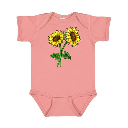 

Inktastic Pair of Sunflowers Gift Baby Boy or Baby Girl Bodysuit