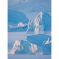 thumbnail image 2 of Zwick, Martin 12x14 White Modern Wood Framed Museum Art Print Titled - Icebergs frozen into the sea ice of the Uummannaq Fjord System during winter, 2 of 4