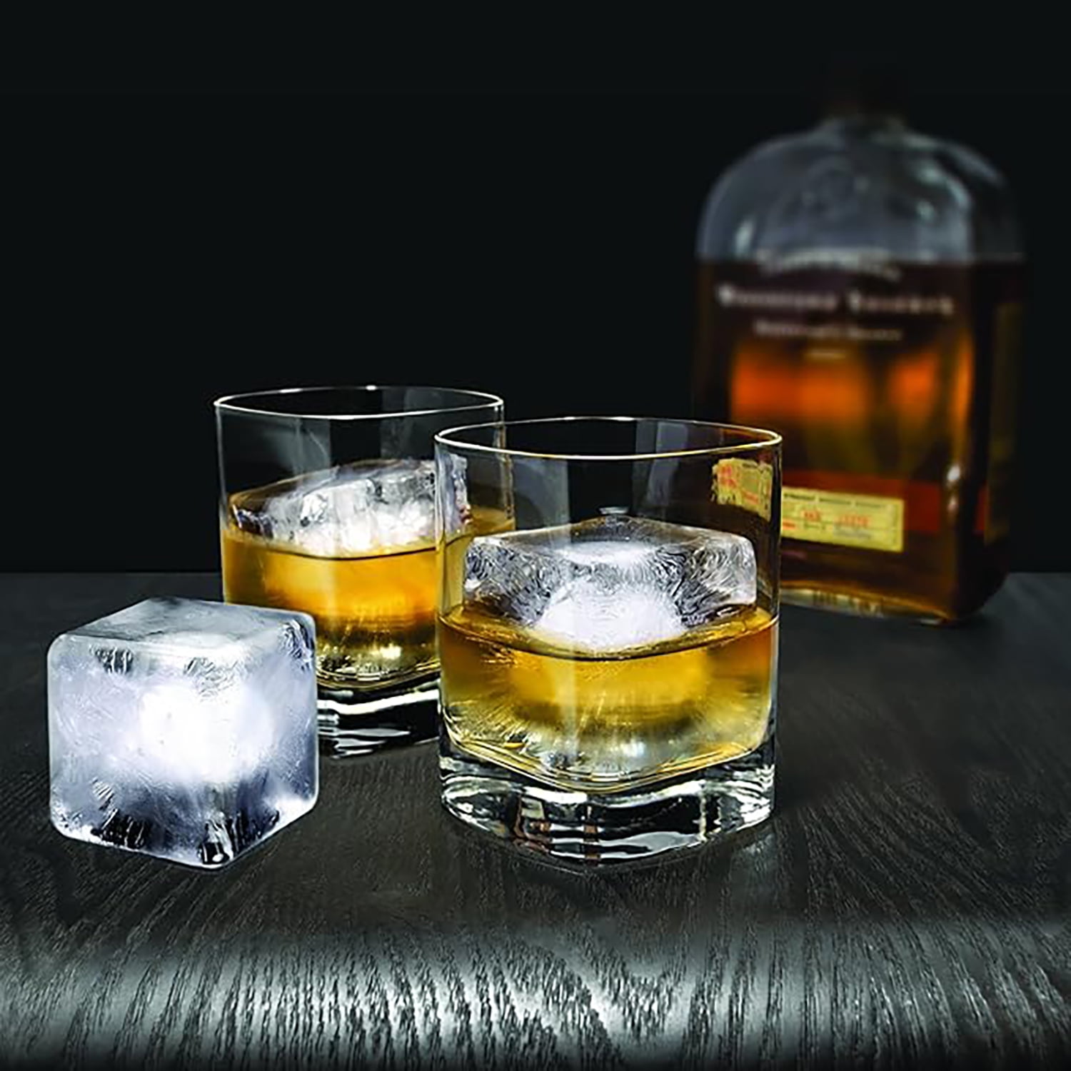 Tovolo Stacked Rocks Ice Molds, Set of 2 Classic Whiskey Rocks Ice Molds,  Stackable Ice Molds for Cocktails, Traditional-Style Whiskey Rock Ice