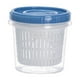 thumbnail image 2 of Caja de Plástico para Almacenar Alimentos con Orificios de Drenaje | Recipiente Hermético de 11,2 X 11,2 X 10,7 Cm para Frutas, Verduras, Cebolla Picada, Jengibre y Ajo | Organizador de Cocina Sin Bp, 2 of 6