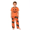 thumbnail image 2 of Grblisyd Halloween Matching Family Pajamas Set Cute Cartoon Graphic Print Mommy and Me Matching Outfits Soft Nightwear for Family, 2 of 5