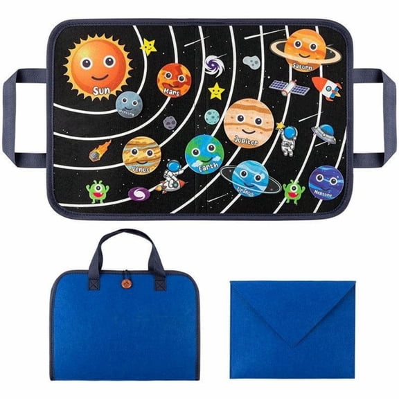 Portable Handheld Space Felt Storyboards for Travel, 28Piece