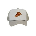 thumbnail image 1 of Adult Men's Pepperoni Pizza Slice Rope Foam Trucker Hat, White/Lt Grey, 1 of 1