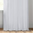 thumbnail image 4 of Ice French Pleat Vintage Textured Faux Dupioni Silk Blackout Curtain (1 Panel), Ice, 25W X 108L, 4 of 11