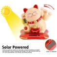 thumbnail image 6 of Maneki Neko Solar Powered Lucky Cat Happy Cat Waving Arm Fortune Cat Yellow, 6 of 7