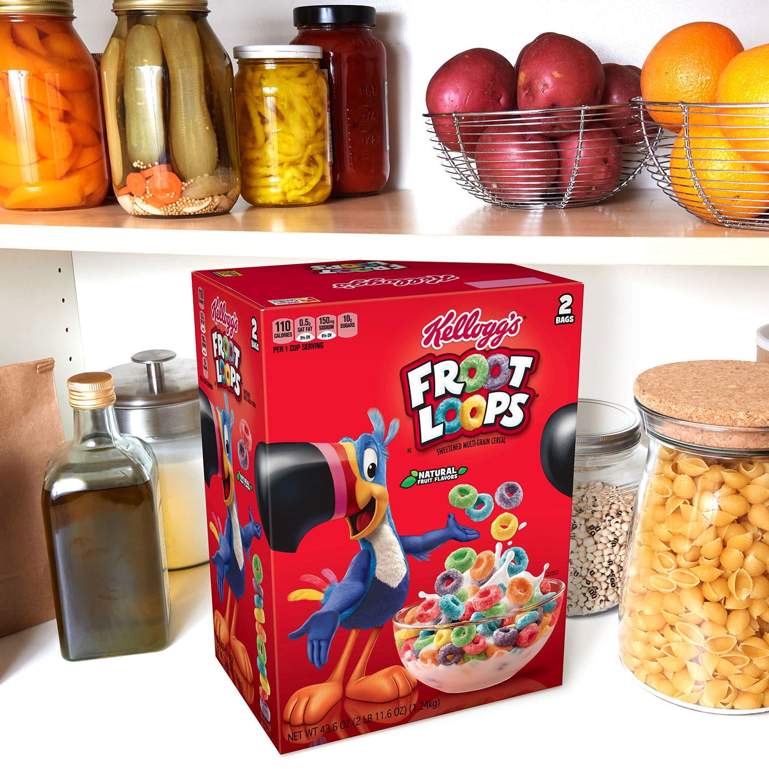 Product of Kellogg's Froot Loops Cereal Assorted Flavor 43.6 oz. 