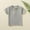 Gray, variant on Toddler Short Sleeve Shirt Boys Girls Ribbed T-Shirt Fashion Summer Tops for 2-6Years