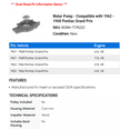 thumbnail image 2 of Water Pump - Compatible with 1962 - 1968 Pontiac Grand Prix 1963 1964 1965 1966 1967, 2 of 2