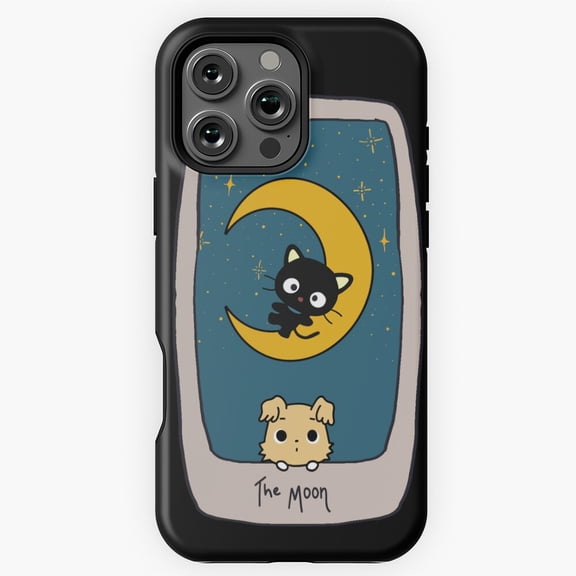 Sanrio Tarot The Moon Chococat and Chibimaru Phone Case for iPhone 16 15 14 13 12 11 Pro Max M5904704