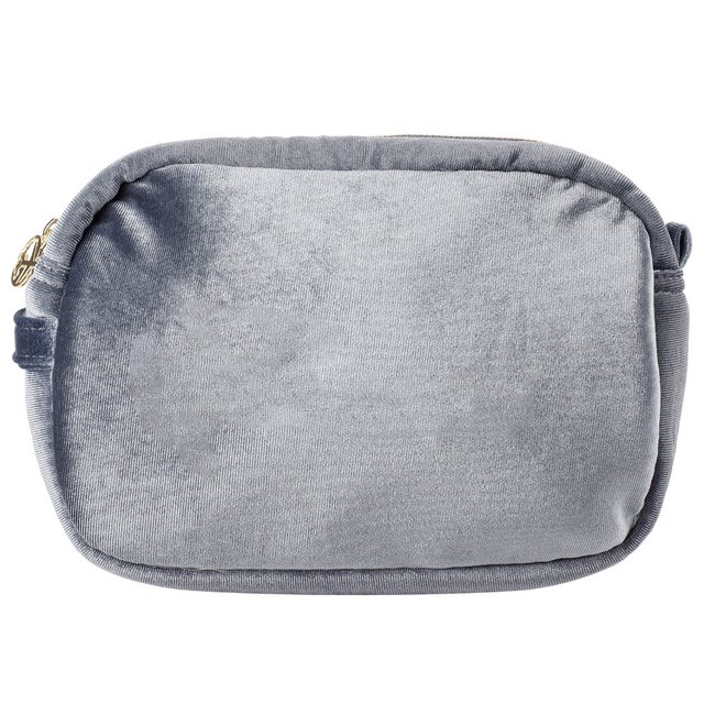 Organizador de cosméticos portátil para guardar artículos de belleza en movimiento, bolsa de maquillaje de viaje gris
