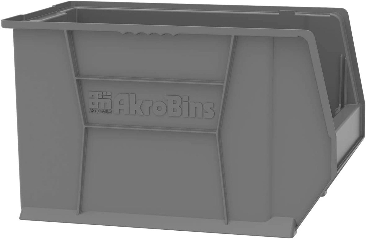 Akro-Mils 30282 Super-Size AkroBin Heavy Duty Stackable Storage Bin Plastic  Container, (20-Inch L x 12-Inch W x 12-Inch H), Yellow, (2-Pack)