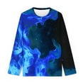 thumbnail image 3 of breaise Youth Boys Teen Active Long Sleeve Sweatshirts Casual Loose Pullover Shirts Trendy Tie Dye Blouses 3-14Years, 3 of 4