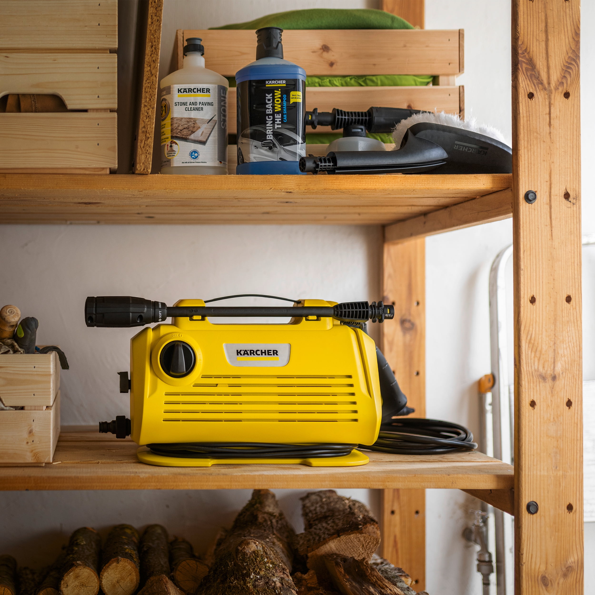 Karcher K2 Horizontal, Pressure Washer, 1700 PSI, Hose, 2 Spray