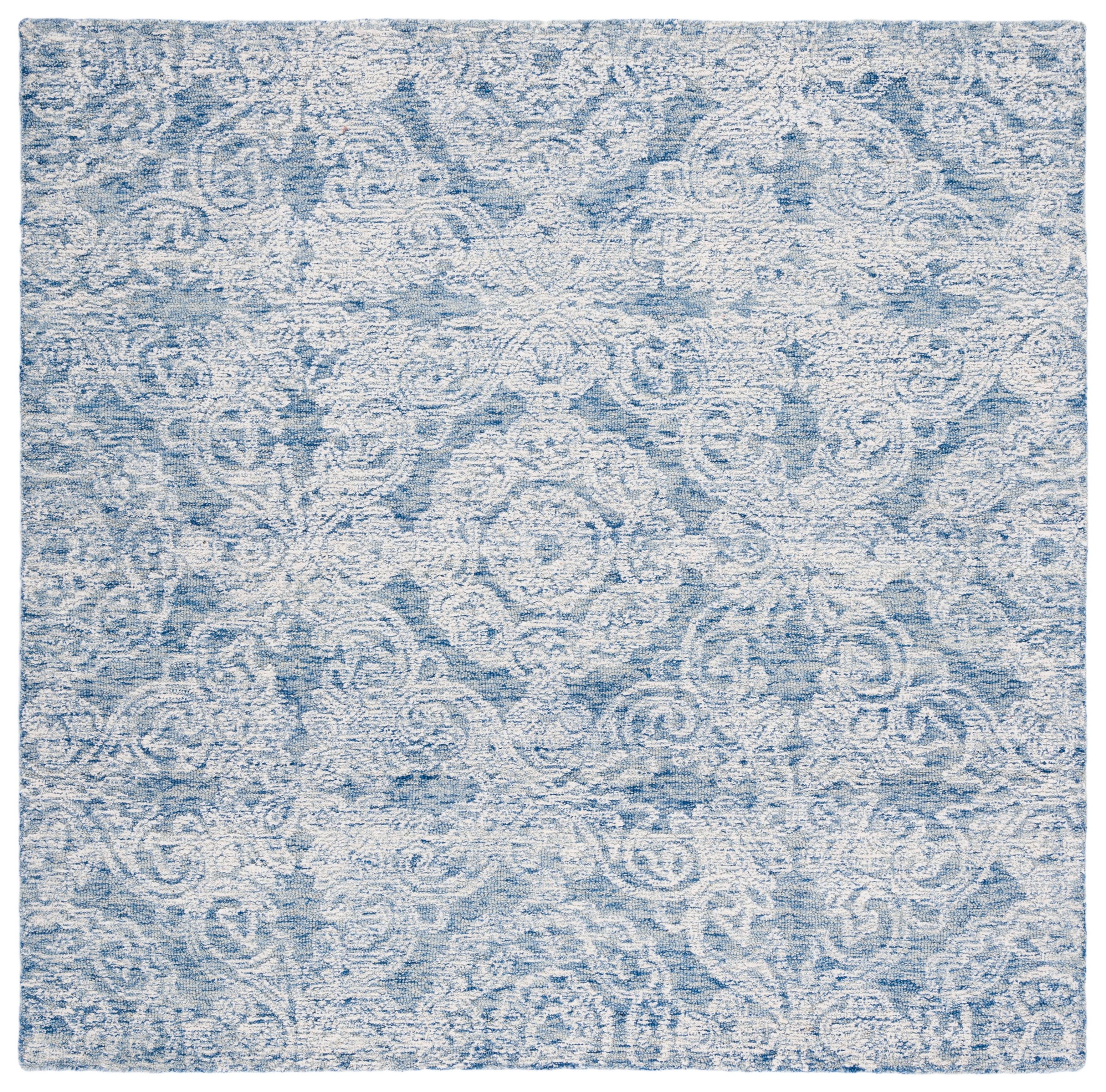 Safavieh Metro Elmer Medallion Area Rug, Blue/Ivory, 6' x 6' Square