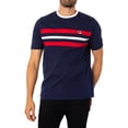 thumbnail image 2 of Fila Justin Cut & Sew Colour Block T-Shirt, Blue, 2 of 5