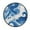 Indigo Blue Tie-dye Pattern, variant on 36.2 Inch Round Floor Mat Hats with Delicate Bows Carpet Decor Rug for Living Room Bedroom