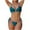 Blue, variant on Uaswgudfs Women's Strappy Bikini Set with Cross-Strap Design and Adjustable Side Ties, Stretch Swimsuit for Bathing Suits L