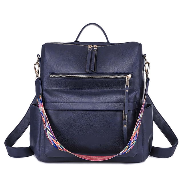 Sac à Dos pour Femmes Mode Cuir Designer Sac de Voyage Grand Sac à Main Épaule Marron