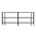 thumbnail image 6 of Matte Black Danae Metal/Glass Corner-Optional TV Stand for TVs up to 58", 6 of 13