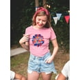 thumbnail image 2 of American Babe Groovy Style T-Shirt Women -Image by Shutterstock, Female Medium, 2 of 4