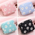 thumbnail image 3 of Cotton Portable Waterproof Coin Purse Fabric Organizer Pouch Sanitary Napkin Storage Bag Napkin Pad Tampon Bag Cosmetic Bag Hygiene Pad Storage PURPLE, 3 of 8