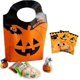 thumbnail image 5 of Bolsas de dulces de Halloween, 50 piezas Bolsas de regalos de Halloween Bolsas de almacenamiento de Halloween para decoraciones de fiesta de Halloween naranja + negro, 5 of 5