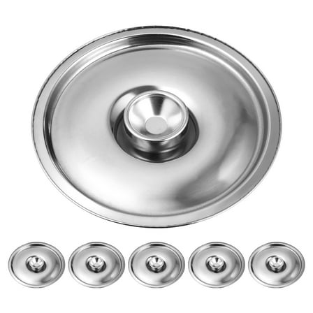 Hemobllo 6Pcs Stainless Steel Lid for Pots and Pans Round Universal Design