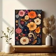 thumbnail image 6 of Qisvanset 12x16 Inch Framed Canvas Wall Art Psalm Vintage Paisley Floral Faith Home Poster Wall Art, 6 of 8