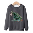 thumbnail image 1 of Sudaderas sin capucha para hombre, estilo casual, a la moda, con cuello redondo, estampado, de manga larga, blusas de manga larga y cuello redondo, blusas de poliéster para hombre, 1 of 4