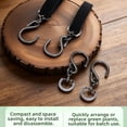 thumbnail image 4 of Heavy Duty 360° Swivel Plant Hangers (2-Pack) - Rotating Hooks for Hanging Baskets, Bird Feeders & Outdoor Decor - Sturdy and Durable, 4 of 8