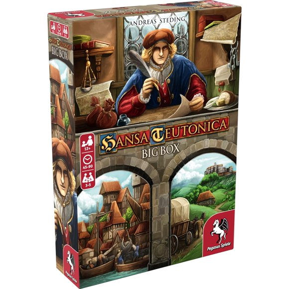 Pegasus Spiele 55148G - Hansa Teutonica Grande Boîte, Gris
