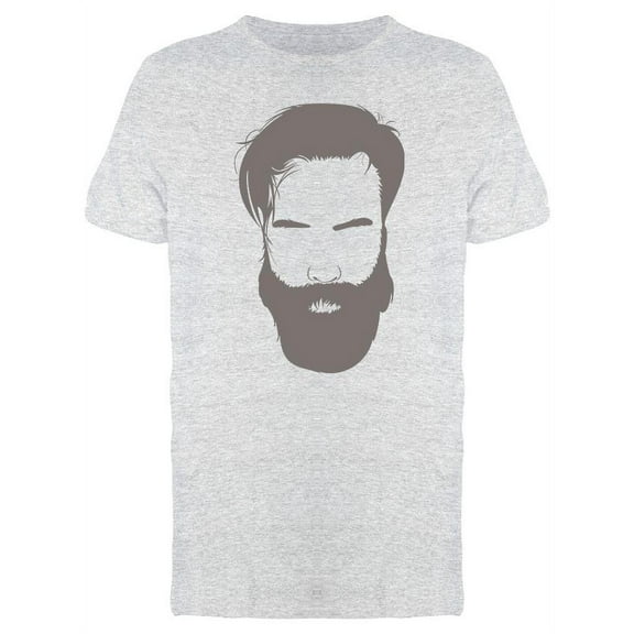 Man With Beard Design T-Shirt Men -Image by Shutterstock, Male 3X-Large