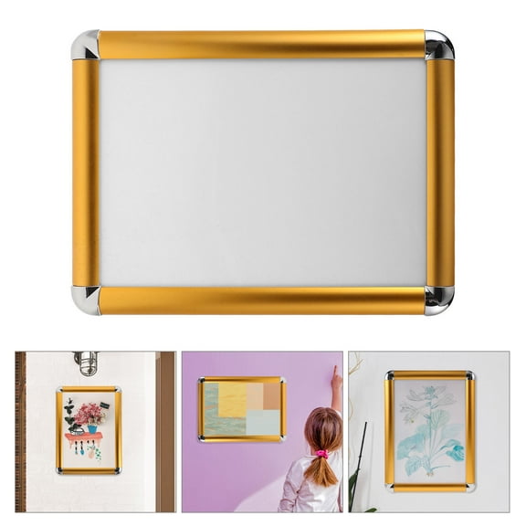 GOOHOCHY MLINS A4 Poster Frame Aluminum Alloy Snap Frame for Wall Mounting 1 Set Aluminum Alloy Poster Display Frames Large Picture Frame