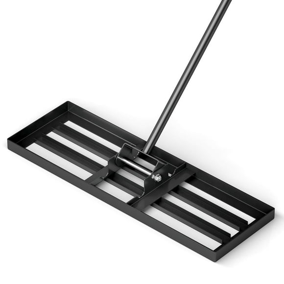 Costway Lawn Leveling Rake 30" x 10" Heavy Duty Level Lawn Tool for Garden Backyard/Lawn Black