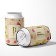 thumbnail image 5 of Letter P Initial Monogram - Tan Dots Can or Bottle Hugger, 5 of 5
