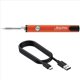 thumbnail image 2 of Kit de Mini Soldador con Rosca 510, Voltaje Ajustable de 3 Velocidades con Punta de Soldador, 650 MAh, Recargable por USB, Color Naranja, 2 of 5