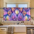 thumbnail image 3 of Ryvnso Conch Seashells Curtains Sets Short Curtain Rod Pocket Half Window Cafe Farmhouse Tier 2 Panels 57"W x 36"L, 3 of 7