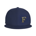 thumbnail image 3 of ZICANCN Alphabet F Pattern Baseball Caps, Trucker Hats for Men And Women, Adjustable Breathable Flat Caps, Navy Blue, 3 of 6