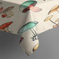 thumbnail image 3 of Red Mushroom Light Pattern Rectangle Tablecloth 60"x84",Waterproof Polyester Rectangle Table Cloth, Wipeable Spillproof Polyester Tablecloth for Dining, Camping, Indoor and Outdoor, 3 of 5