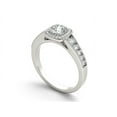 thumbnail image 2 of 1-1/4 Carat T.W. Diamond Single Halo Vintage Engagement Ring in 14kt White Gold, 2 of 4