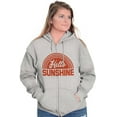 thumbnail image 4 of Hello Sunshine Positive Vibes Beachy Zip Hoodie Sweatshirt Women Brisco Brands S, 4 of 6
