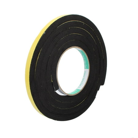 10mm Width 10mm Thickness Single Side Shockproof Sponge Foam Tape 2M Length