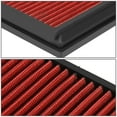 thumbnail image 3 of DNA Motoring AFPN-055-RD For 2003 to 2017 Range Rover 4.2L / 4.4L Reusable & Washable Replacement High Flow Drop-in Air Filter (Red) 12 13 14 15 16 17, 3 of 5