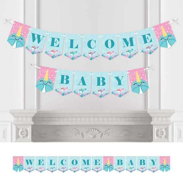 Narwhal Girl Under The Sea Baby Shower Bunting Banner Party Decorations Welcome Baby Walmart Com Walmart Com Narwhal Girl Under The Sea Baby Shower Bunting Banner Party Decorations Welcome Baby Walmart Com Walmart Com